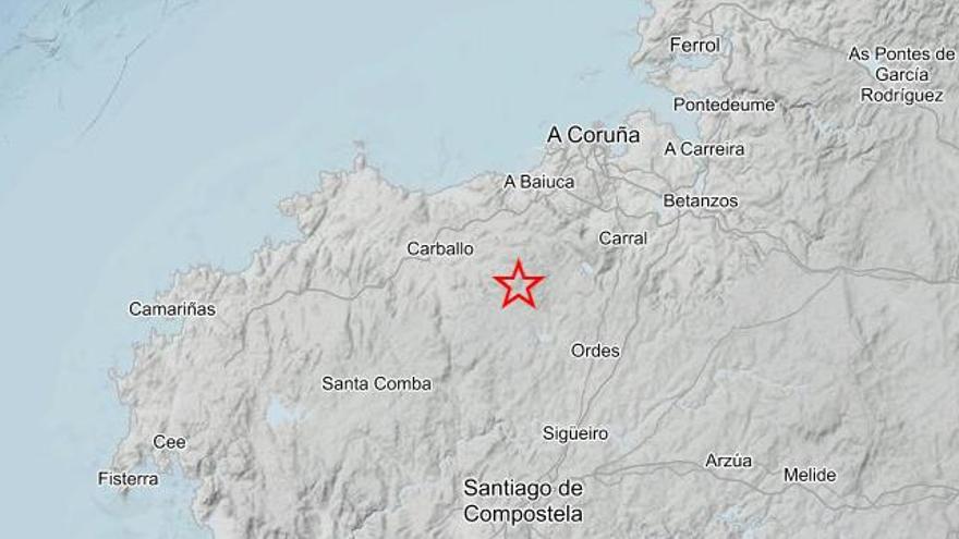 Cerceda registró este miércoles un terremoto de 2,8 grados