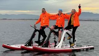 Tres altempordanesos vorejaran la costa Antàrtida en una aventura pionera amb bicicletes d'aigua