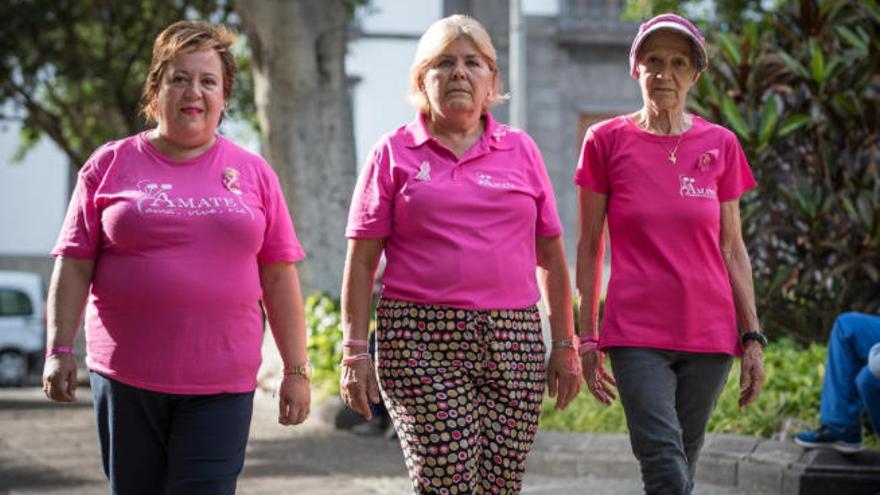 Ana Cristina Álvarez, Amparo Palenzuela y Pilar Casaus, ayer.