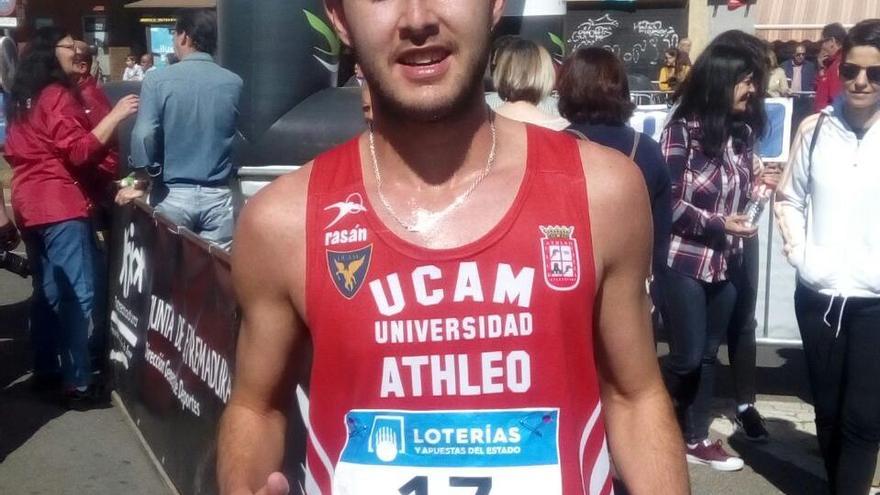 Manuel Bermúdez, tras finalizar la prueba en Mérida