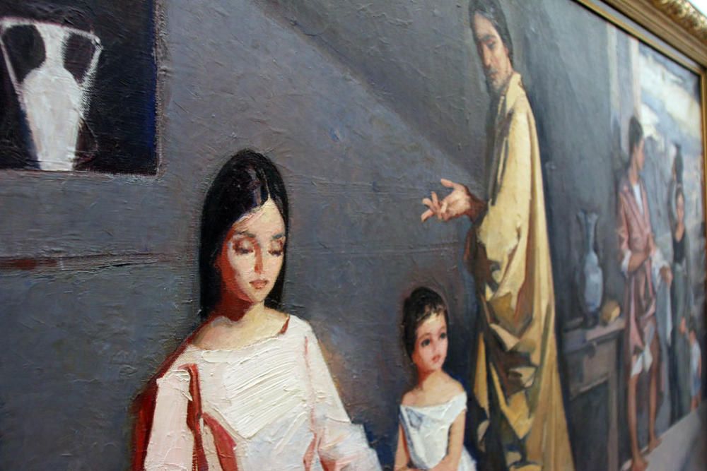 La exposición 'Pintura religiosa' se compone de ocho obras hasta ahora desconocidas para el gran público, del veterano pintor Félix Revello de Toro, firmadas entre 1948 y 2007.
