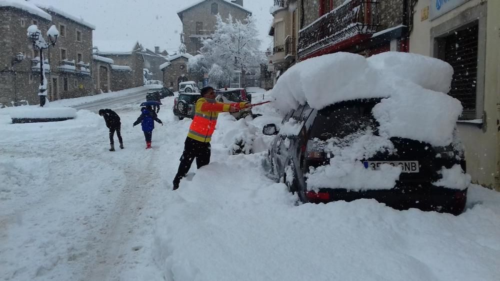 El temporal deixa 40 cm de neu a la Cerdanya