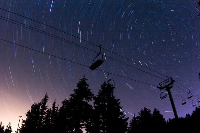 En Oregon se puede practicar esquí nocturno.