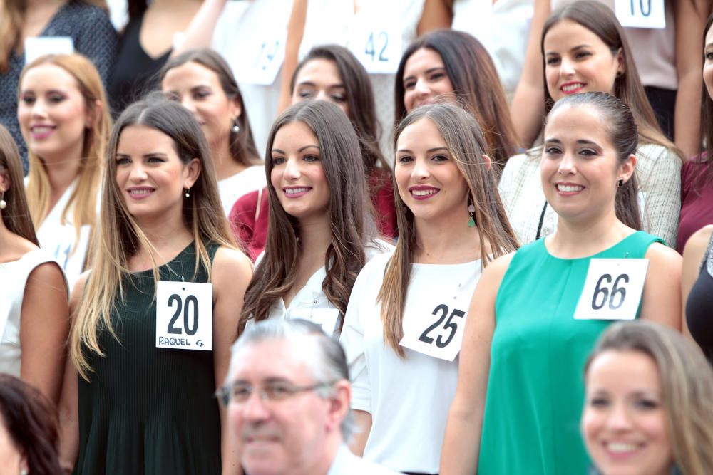 La aspirantes a fallera mayor de València visitan el IVAM