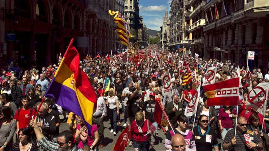 CCOO, UGT y entidades sociales llaman a la ciudadanía a una gran protesta en Barcelona.