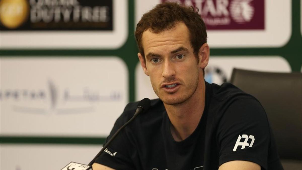 Andy Murray, en la rueda de prensa que ofreció en Doha