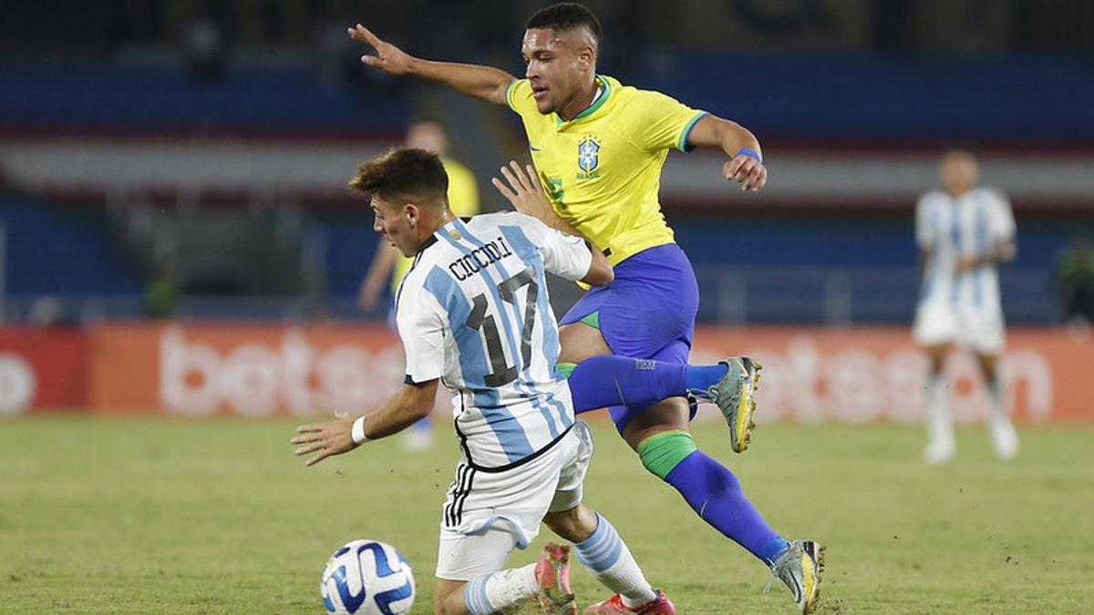 Vitor Roque está teniendo una actuación mayúscula en el Sudamericano Sub-20
