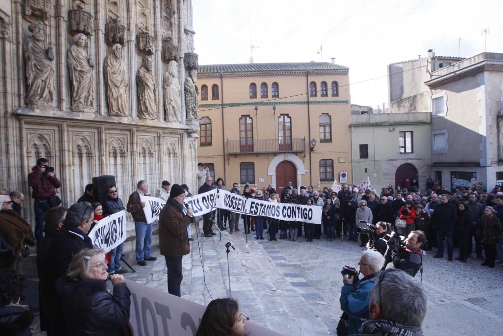 Protesta a Castelló en contra de la decisió del Bisbat de rellevar el mossèn