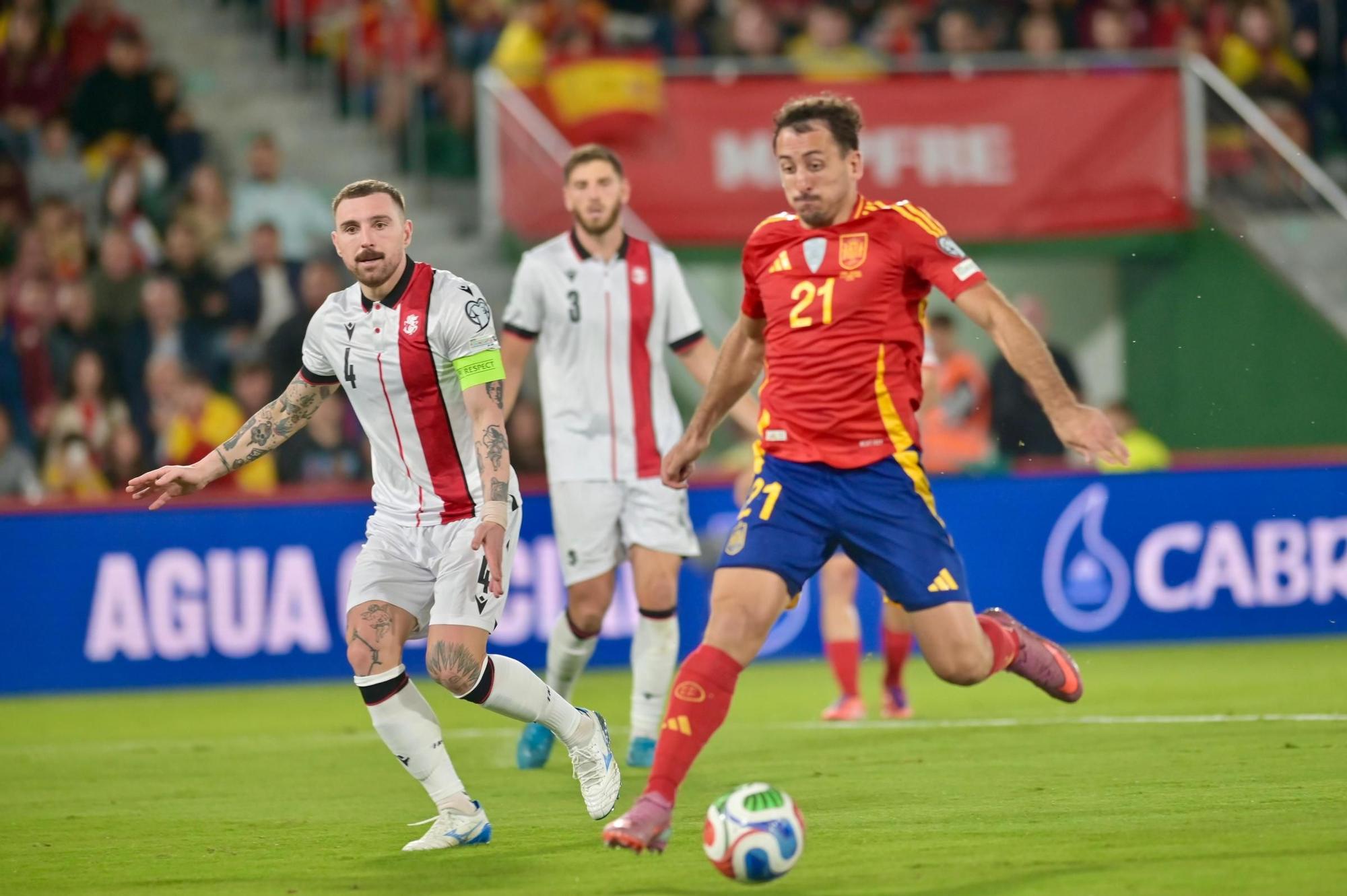 España - Georgia, en imágenes