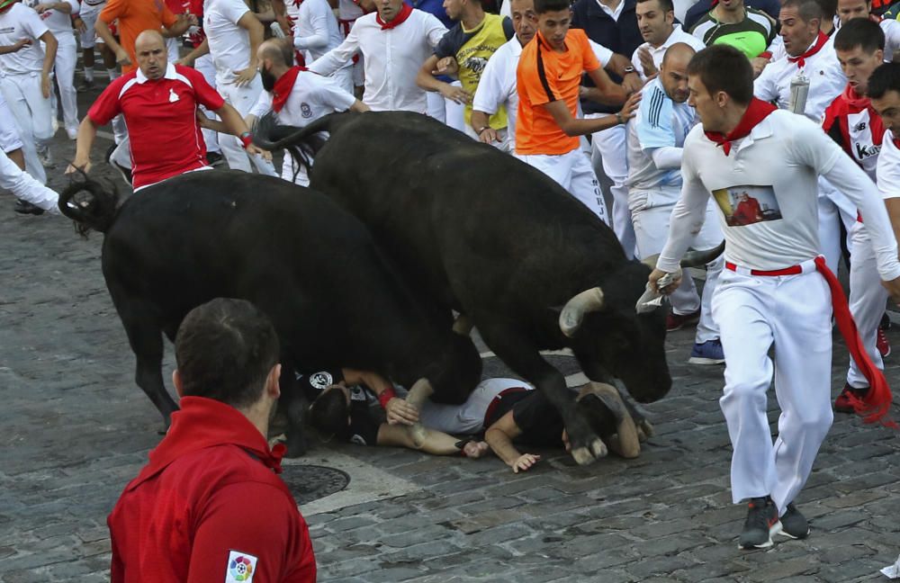 El corredor mallorquín fue alcanzado por el animal cuando estaba atravesando el tramo de Telefónica.