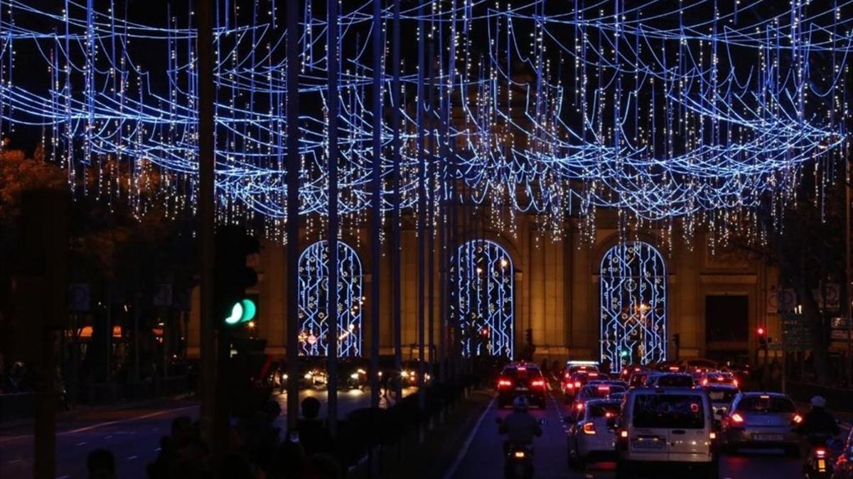 Alumbrado navideño en Madrid