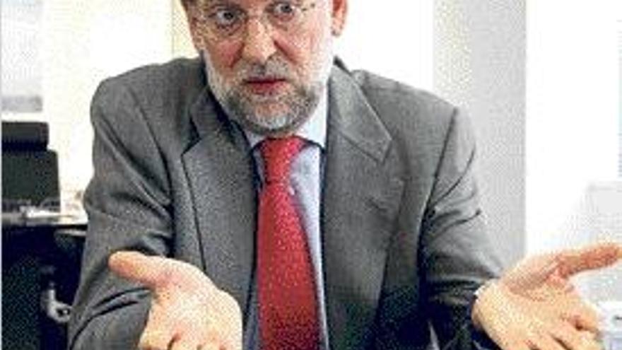 Mariano Rajoy, en su despacho de la calle Génova.