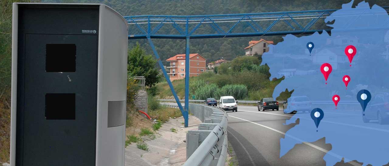 Radares en Galicia: el mapa definitivo de los fijos y móviles en 2021