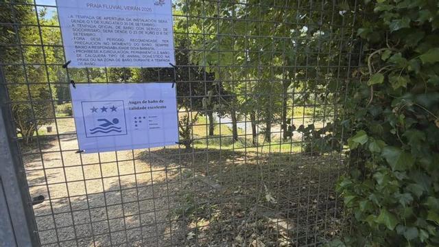La entrada al área recreativa. |