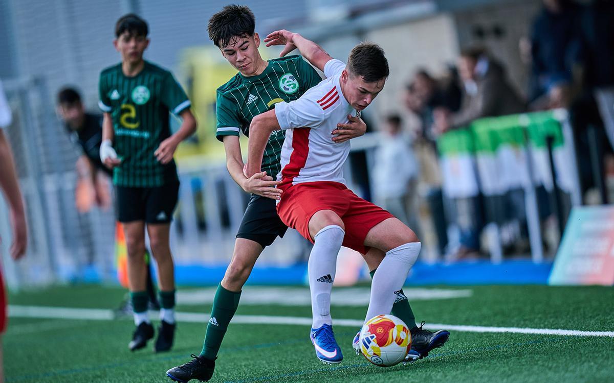 Acción del encuentro de los cadetes.