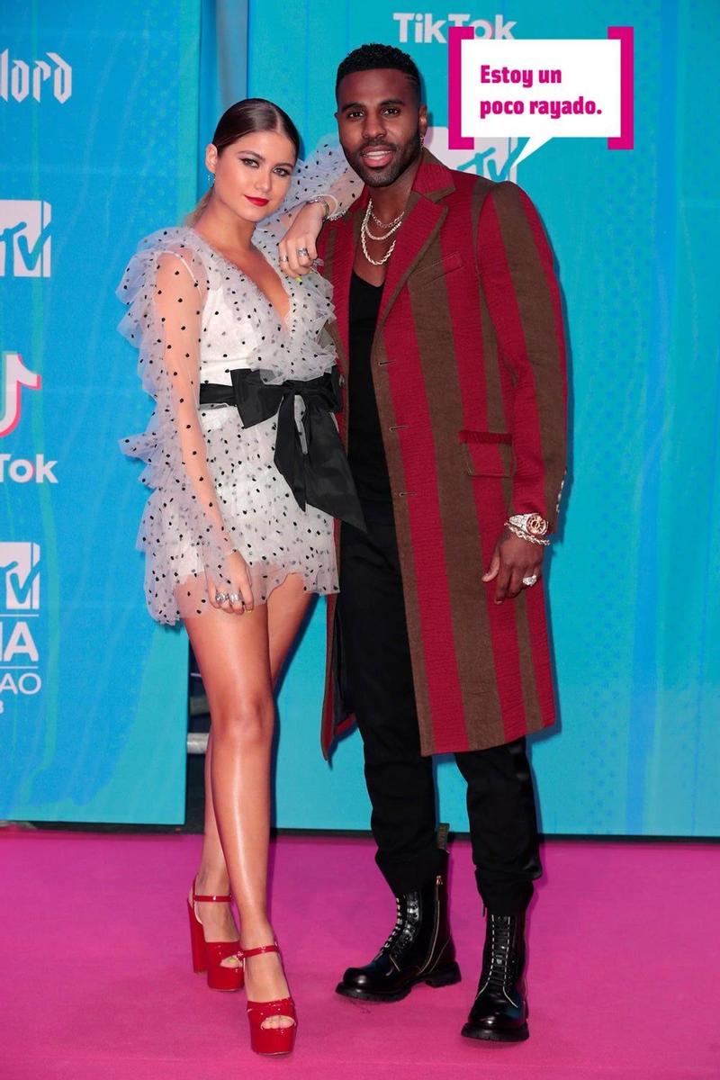 Sofía Reyes y Jason Derulo en los MTV EMAs