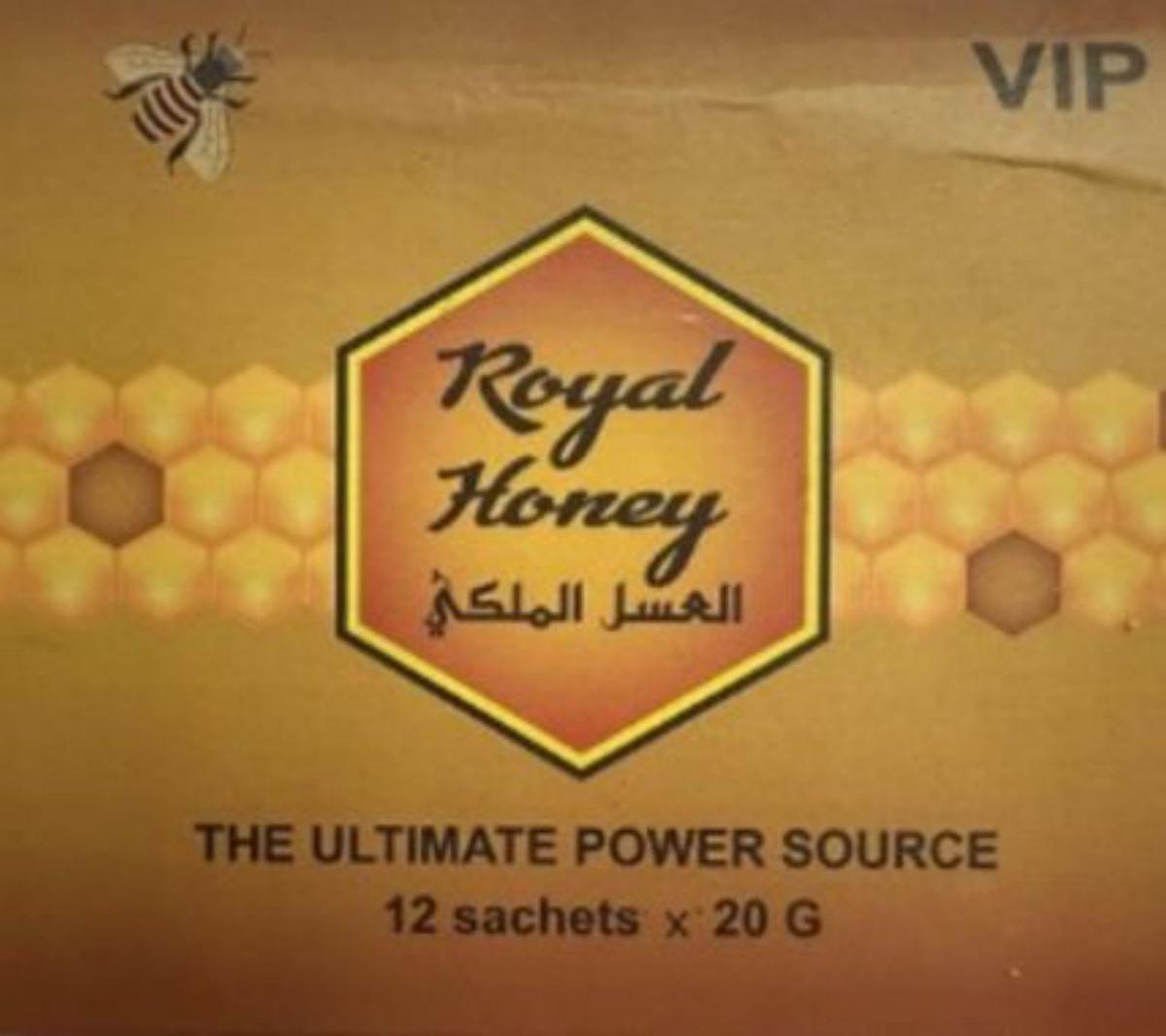 Royal Honey Plus. Se venden como productos naturales, pero un análisis ha demostrado que son un fraude.