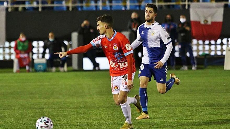 Un lance del partido de copa jugado por el CD Ibiza en diciembre en Can Misses con el Sabadell.