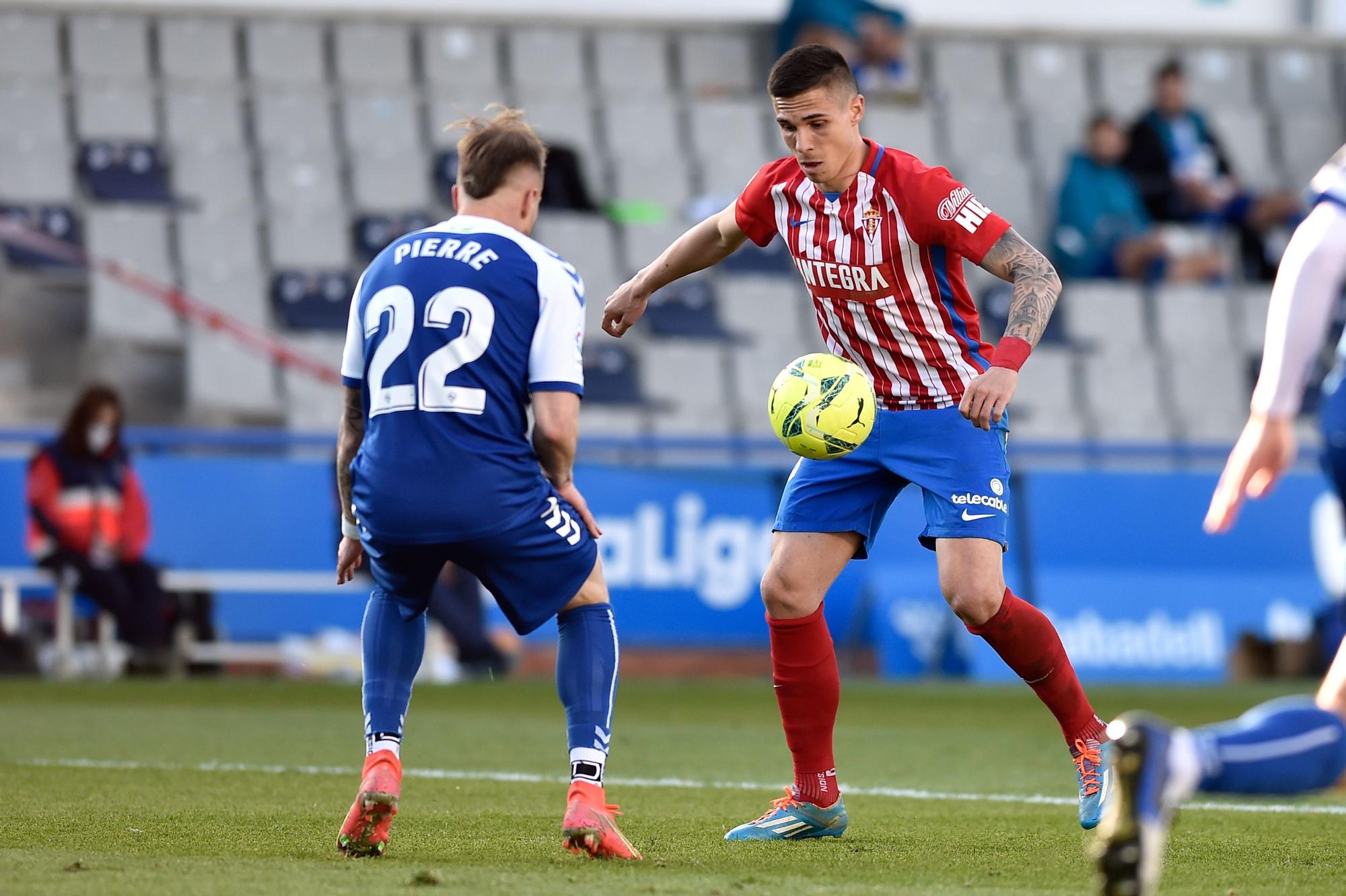 El partido del Sporting ante el Sabadell, en imágenes