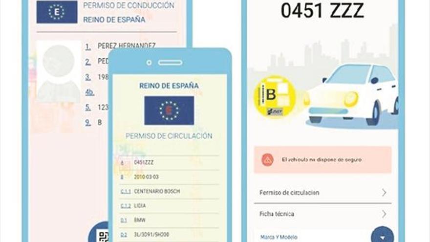 Una aplicación permite llevar el permiso de conducir en el móvil