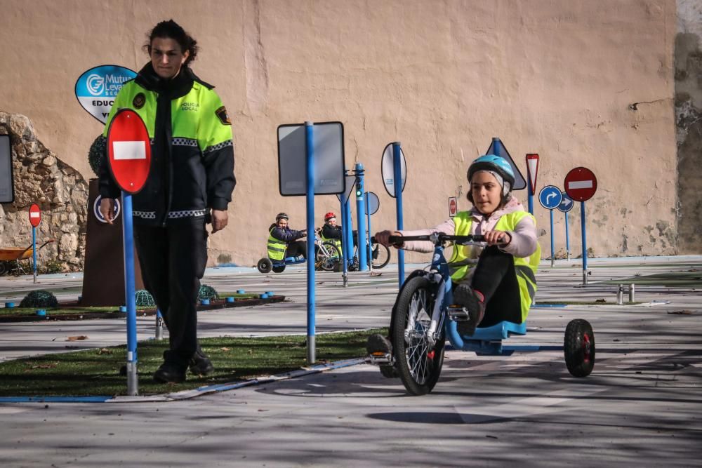 Un simulacro muy real para público escolar de Alcoy