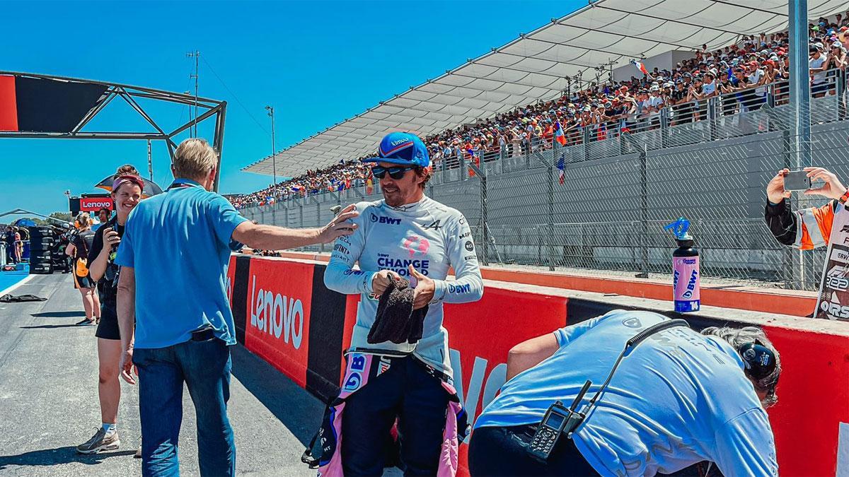 Alonso, en el circuito francés de Paul Ricard