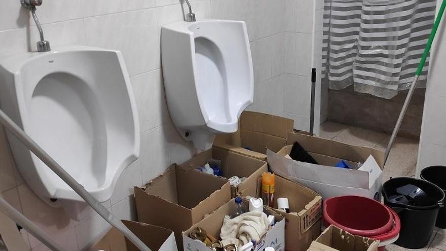 La AUGC denuncia el mal estado de los baños de los vestuarios de Casetas