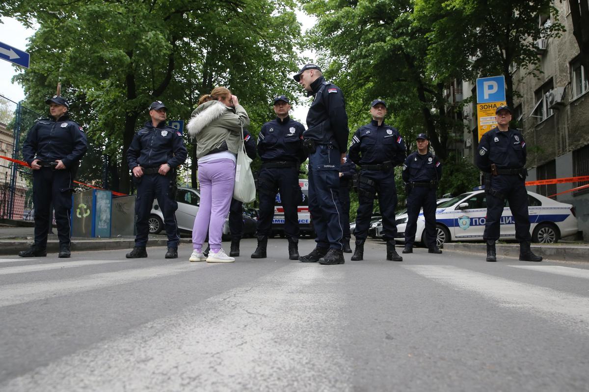 Masacre en una escuela de Belgrado