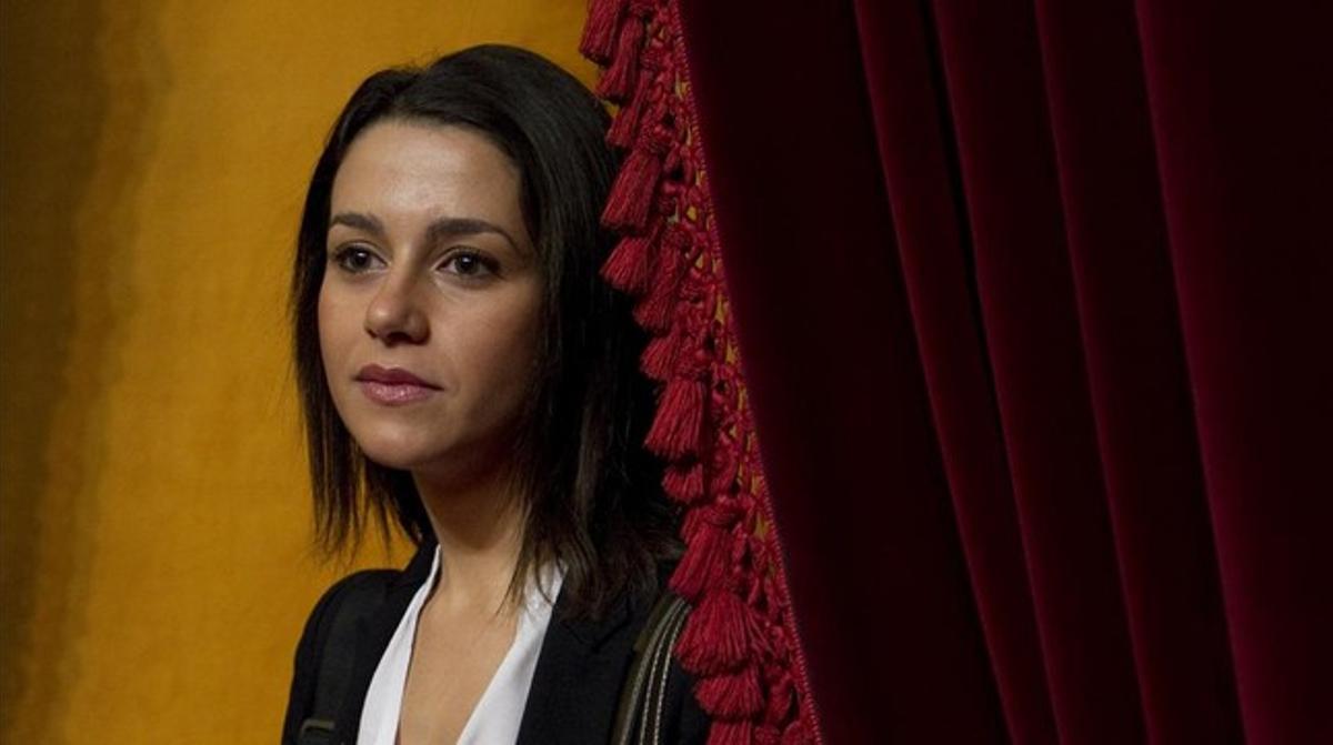 La diputada de Ciutadans, Inés Arrimadas, en una sessió de control del Govern al Parlament. ALBERT BERTRAN