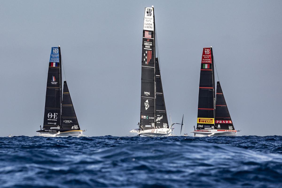 La Copa América de vela iza las velas en Vilanova i la Geltrú