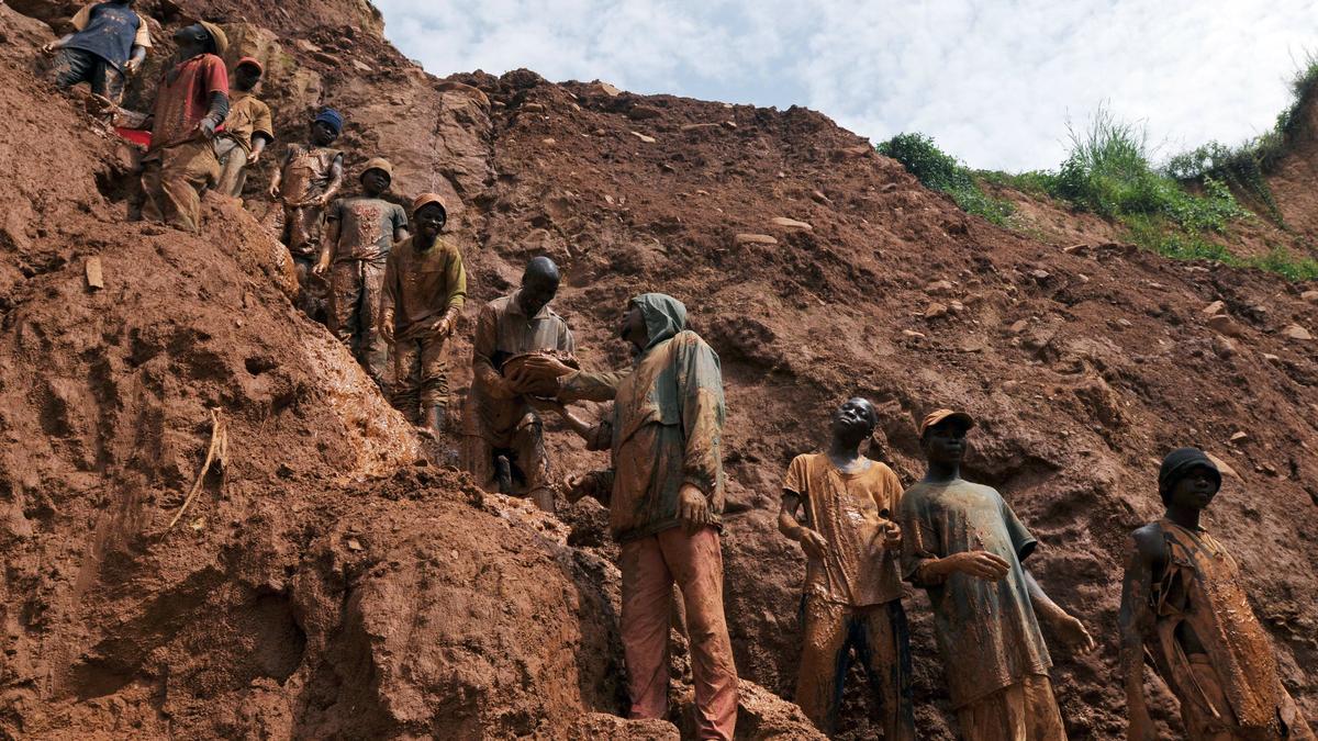 Mina de cobalto en Chudja, en el noreste del Congo.