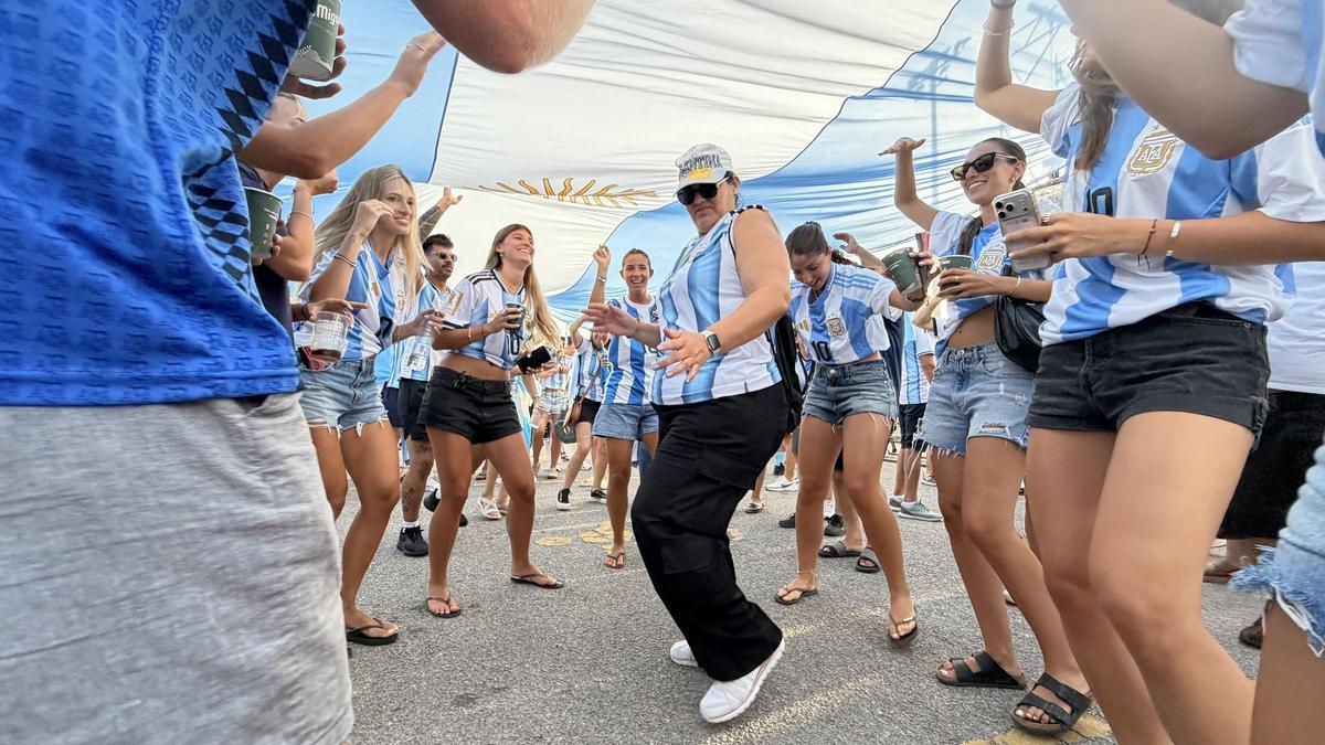 La final del Mundial, en Mallorca: La 'fan zone' de Argentina en Son Moix