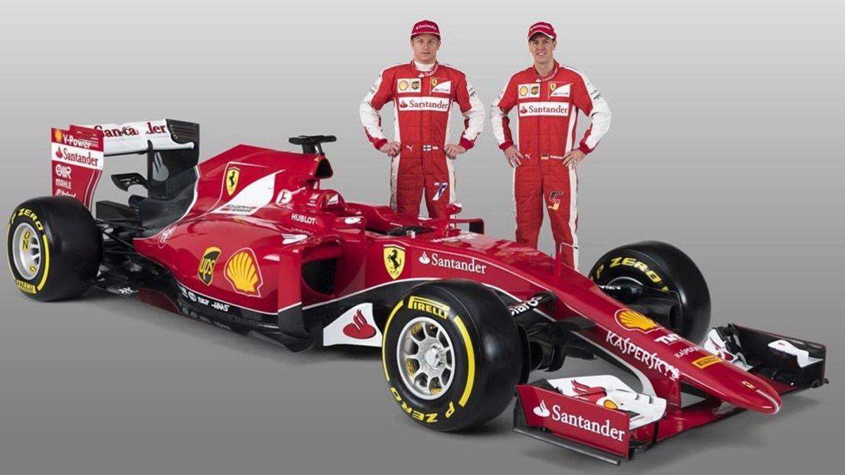 Vettel y Raikkonen, pilotos de Ferrari