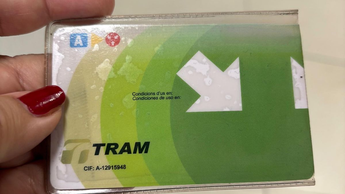 Tarjeta de transporte urbano de Castelló, válida para autobús y TRAM.