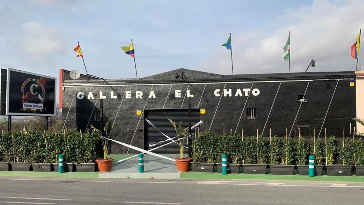 El local de Aspe conocido como Gallera El Chato donde se celebran peleas de gallos.