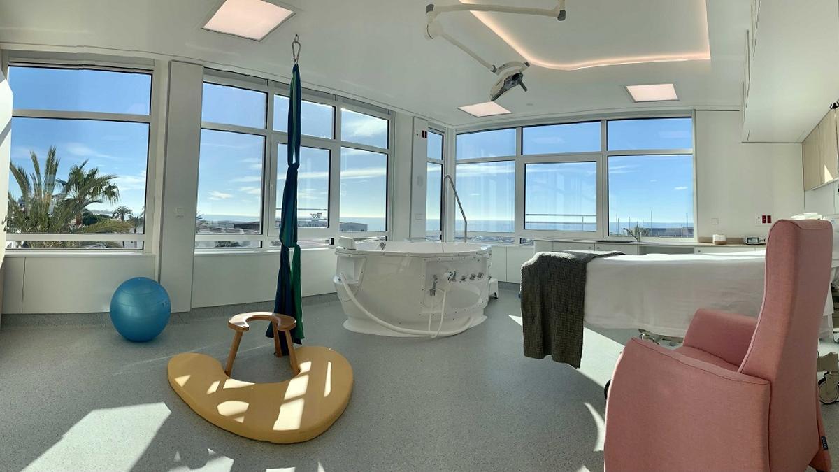 Nueva sala de dilatación del Hospital Quirónsalud Marbella.