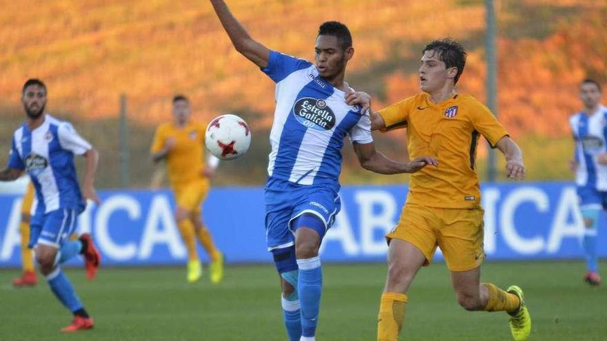 Ismael Díaz, en el partido contra el Atlético B, será una de las ausencias de hoy.