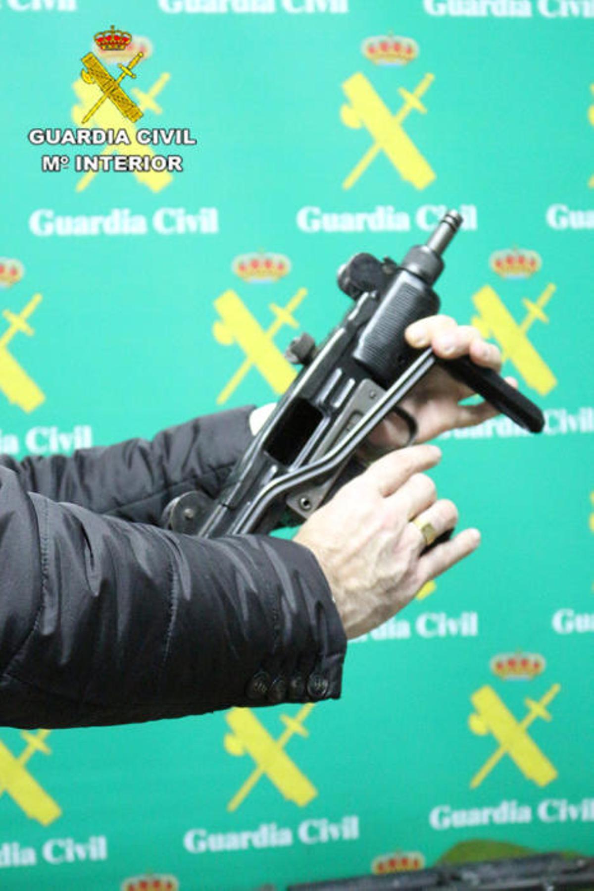 Armas incautadas por la Guardia Civil en Asturias