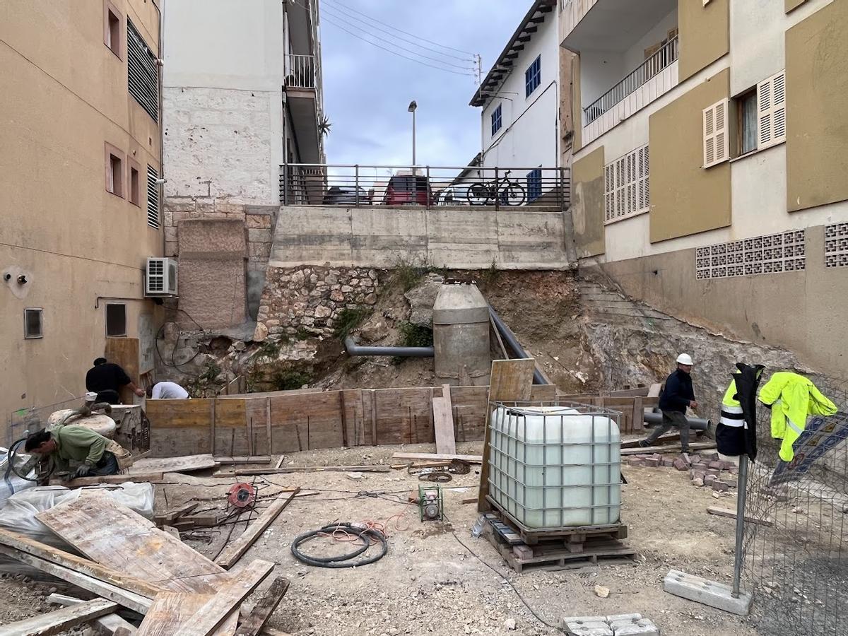 Una imagen del talud que será reformado.