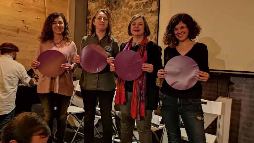 Por la izquierda, Mar García, Lorena Gil, Ana Taboada y Sofía Castañón, ayer.