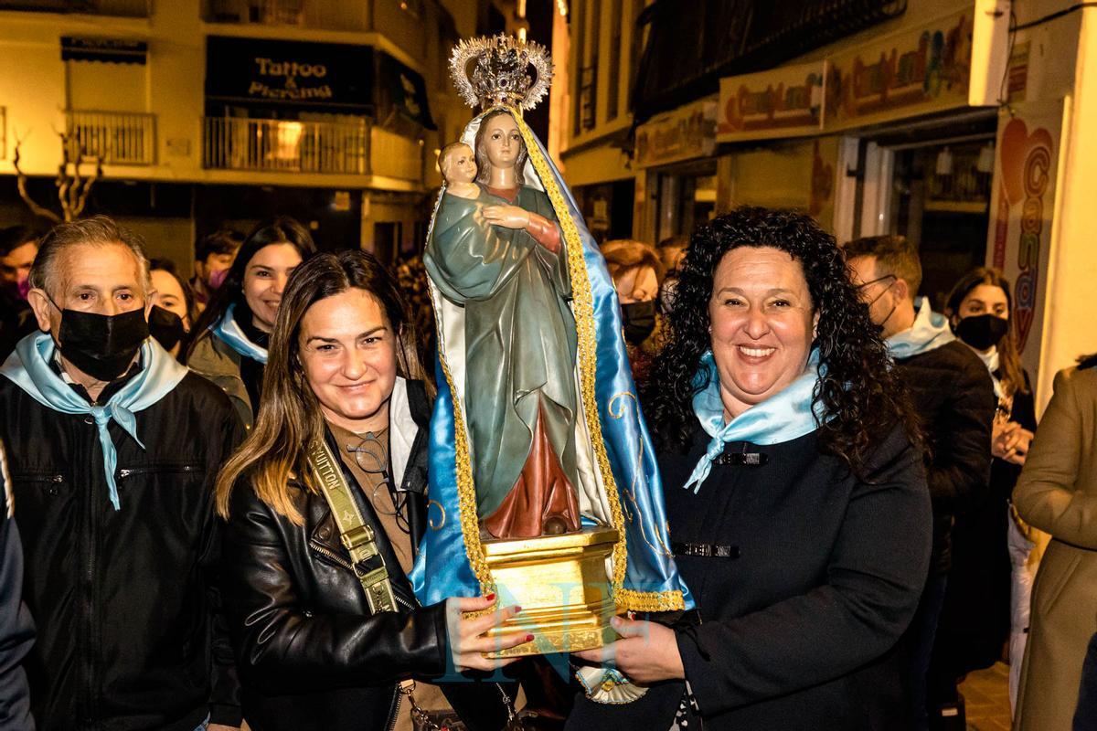 Dos años después de que el mundo se parara por el estallido de la pandemia de coronavirus, las puertas de la iglesia de San Jaime y Santa Ana se han vuelto a abrir al filo de las 5.30 de la madrugada para festejar de nuevo el 16 de Marzo, el día en el que se conmemora la Trobada de la Mare de Déu