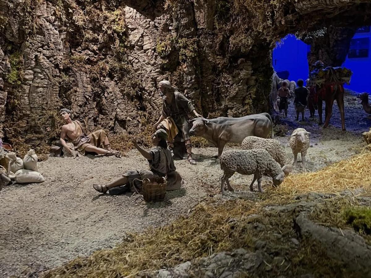 Una de las escenas del Belén Monumental de Monzón.