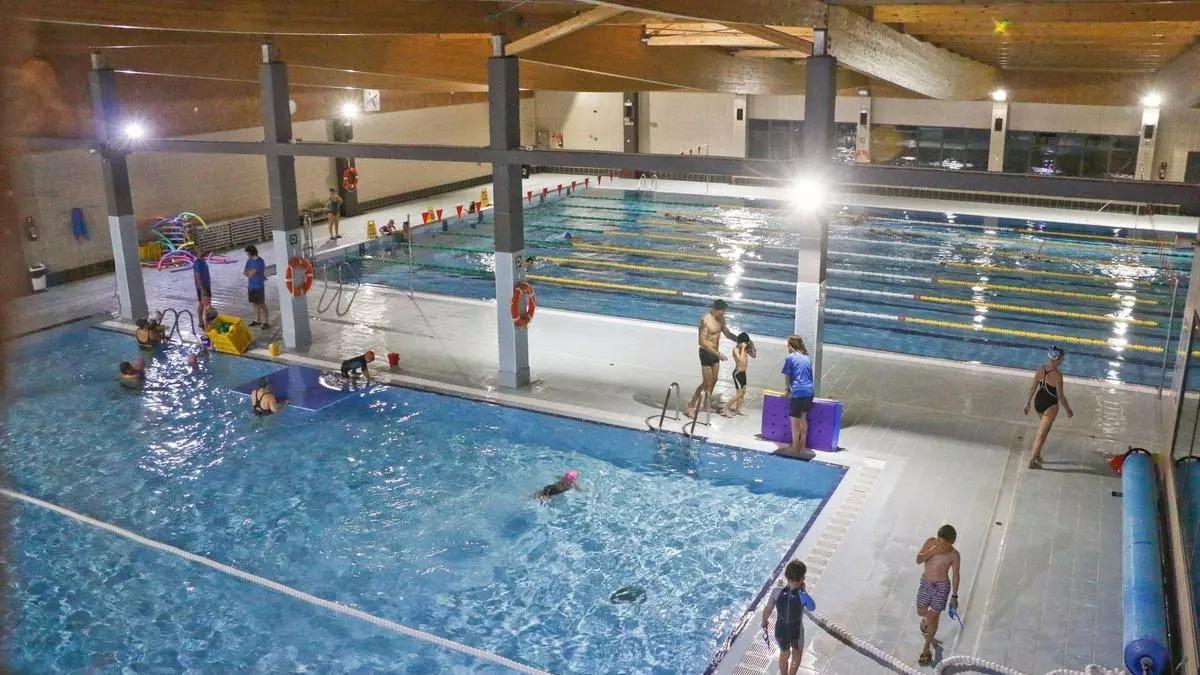 Imagen de las piscinas del complejo, en su estado en sus primeros momentos de funcionamiento.