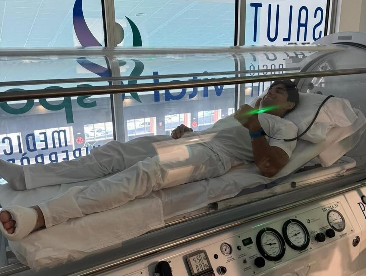 Jorge Martín sigue con su plan de rehabilitación tras su accidente en pretemporada