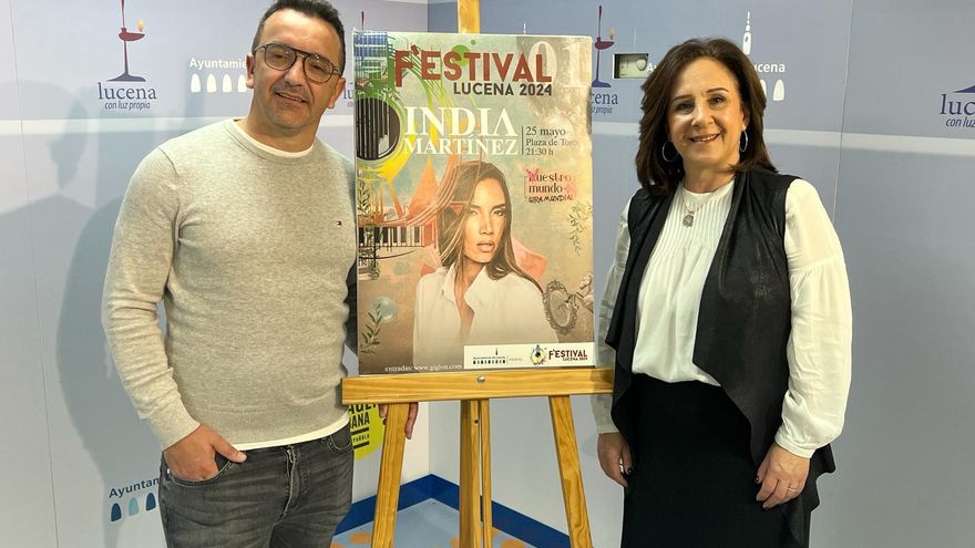 El concierto de India Martínez inaugurará el programa Festival Lucena