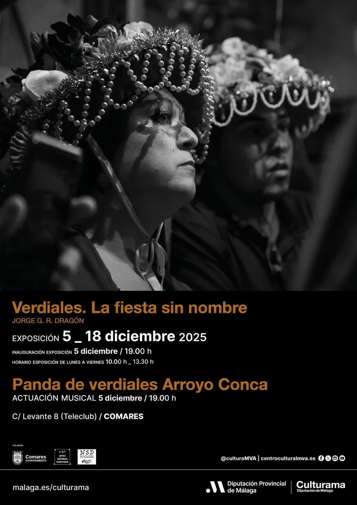 Cartel de la exposición 'Verdiales. La fiesta sin nombre'.