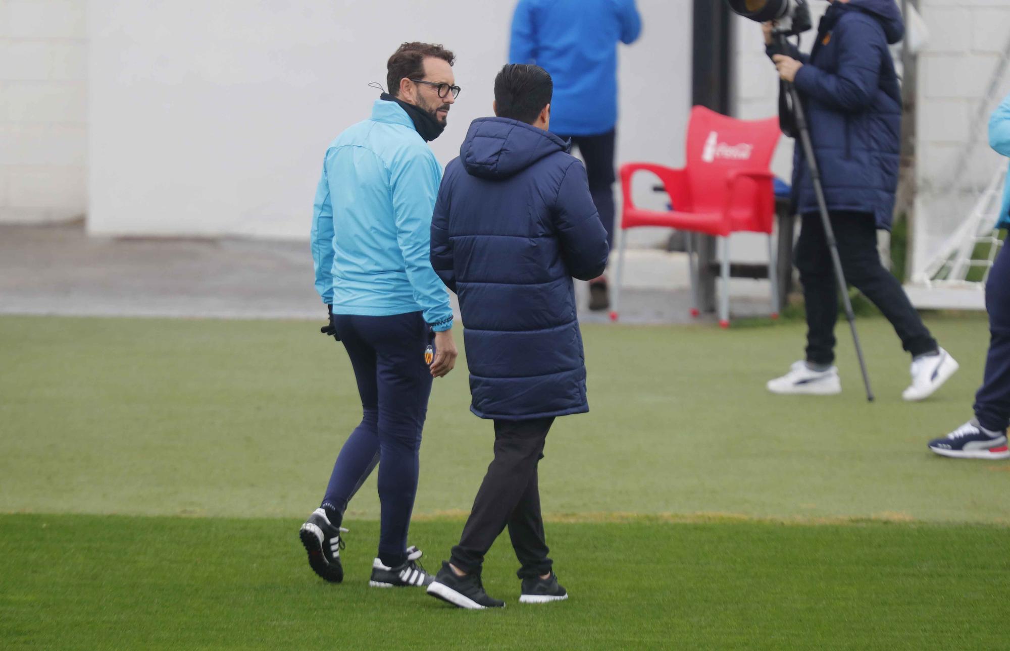 Última sesión antes del partido frente a la Real Sociedad para el Valencia