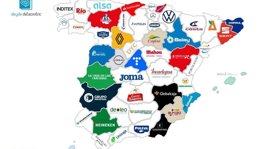 El mapa con las empresas más importantes de cada provincia de España: estas son las de Zaragoza, Huesca y Teruel