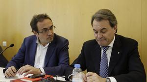 El president de la Generalitat en funcions, Artur Mas, ha assegurat que està tranquil i amb ganes de fer front als que li posen les coses excessivament difícils, en referència a la CUP.