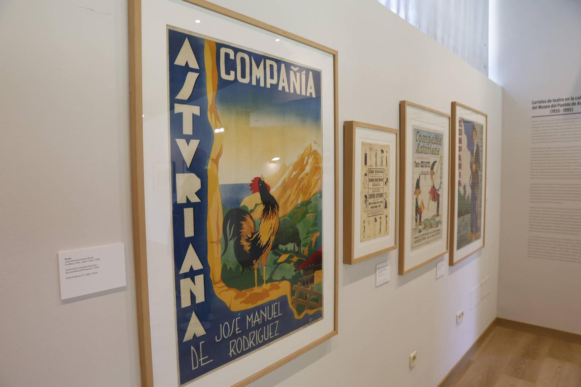 Exposición de carteles de teatro asturiano en el Muséu del Pueblu d'Asturies